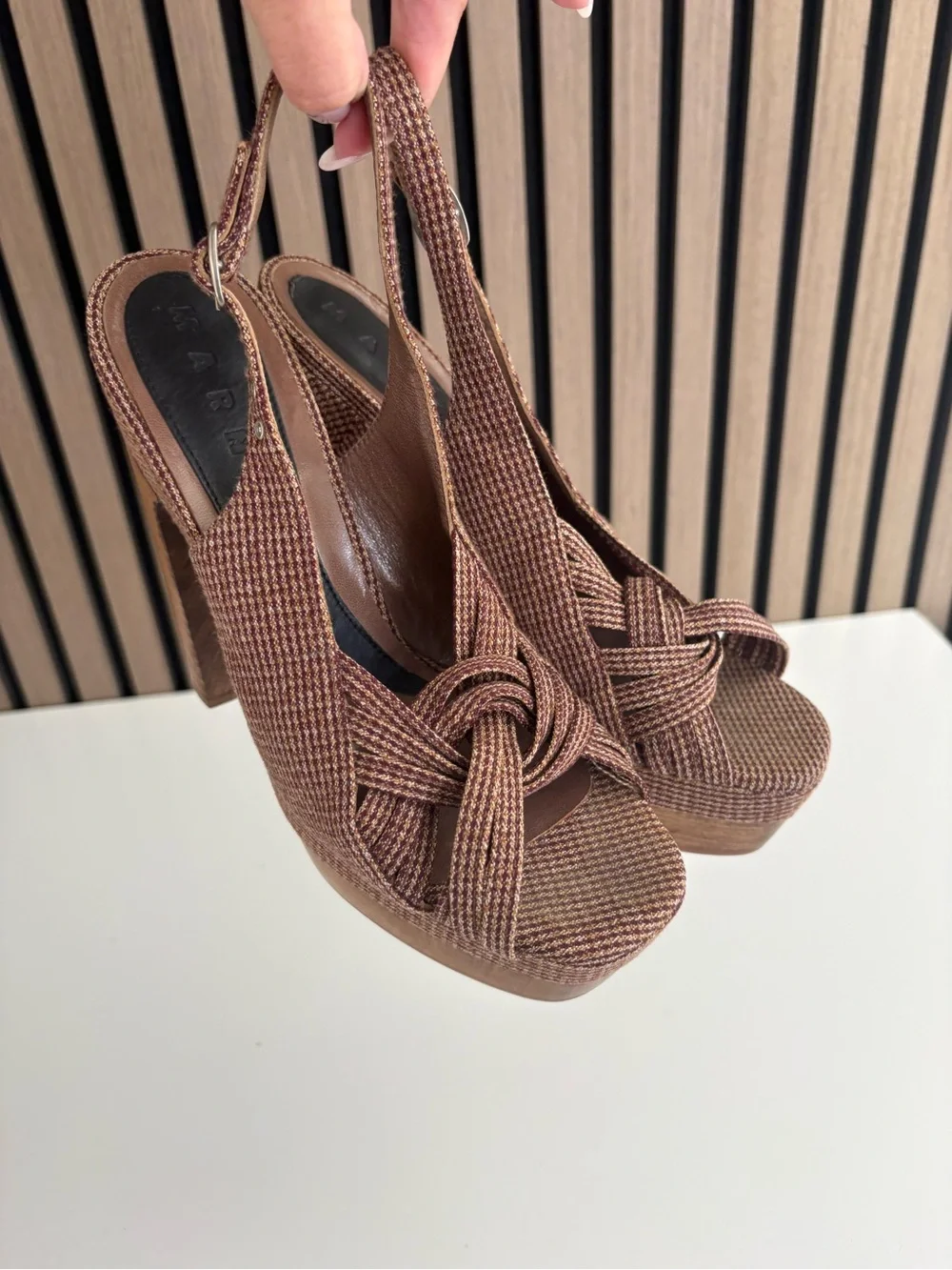 Auth MARNI Platform Heels